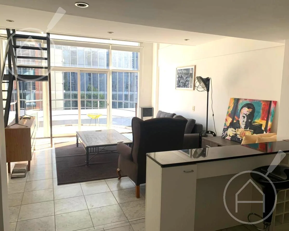 Apartamento tipo loft de dois ambientes mobiliado em Palermo Hollywood