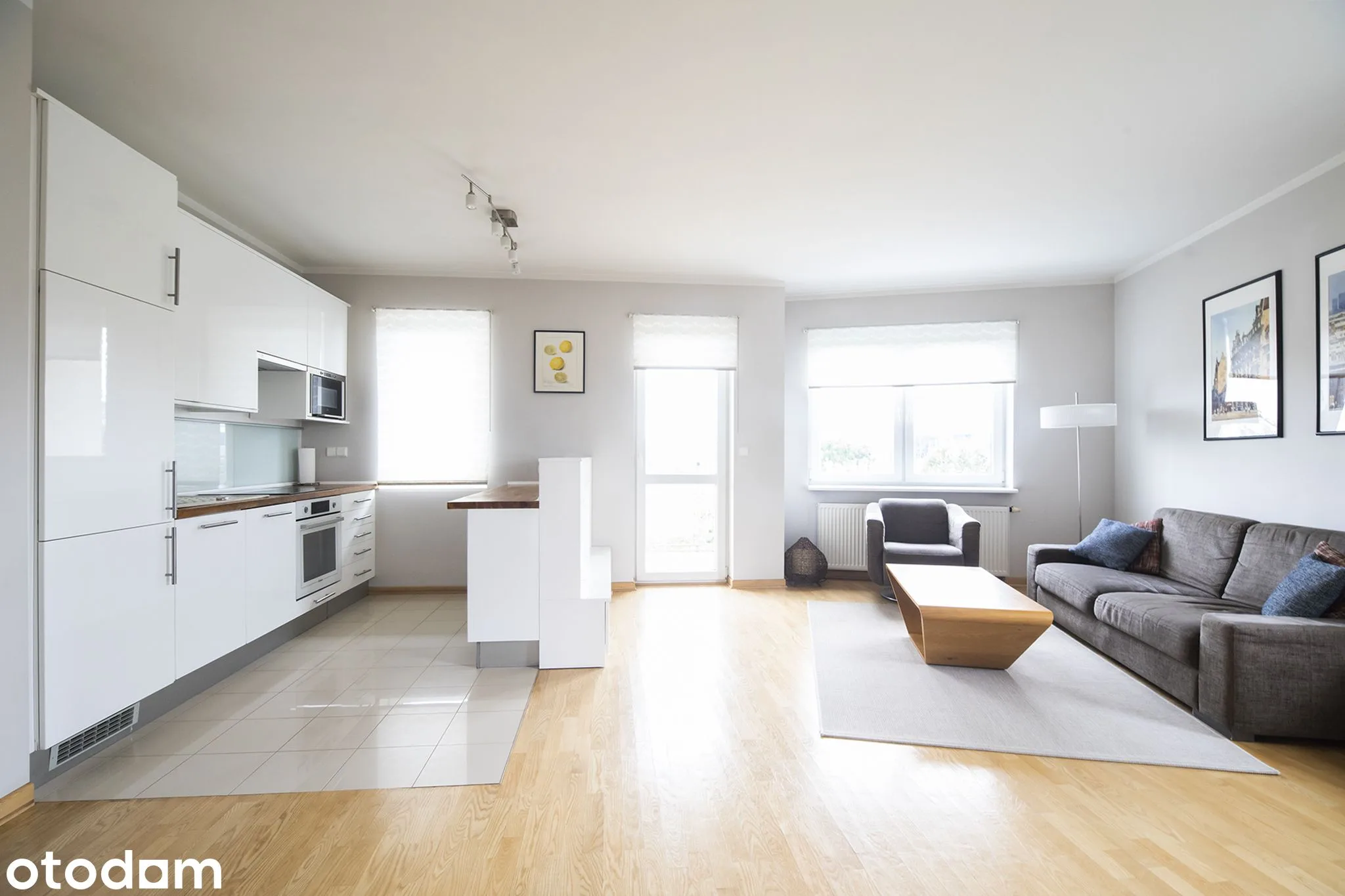 Bright 2-room apartment with balcony