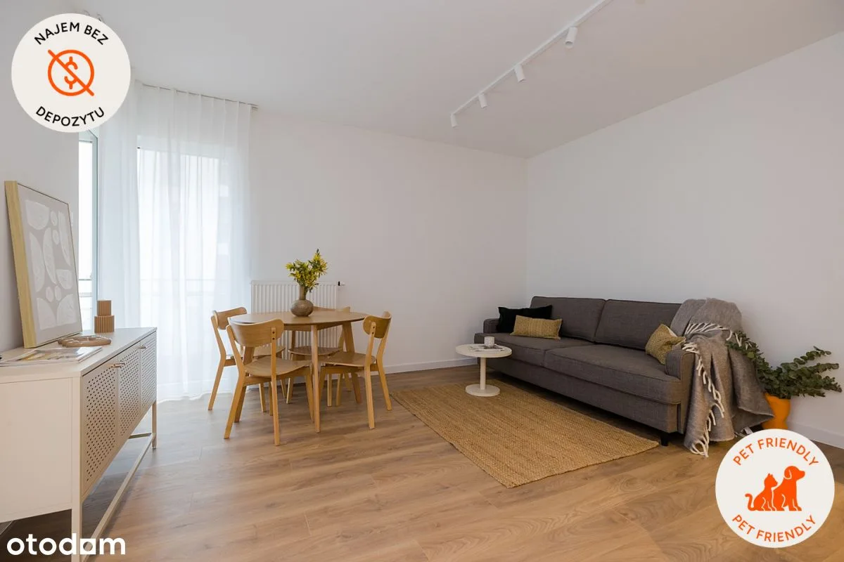 Two-room apartment with balcony in Praga-Południe