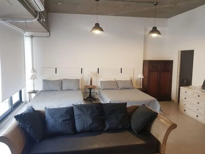 Ground-floor loft with private patio