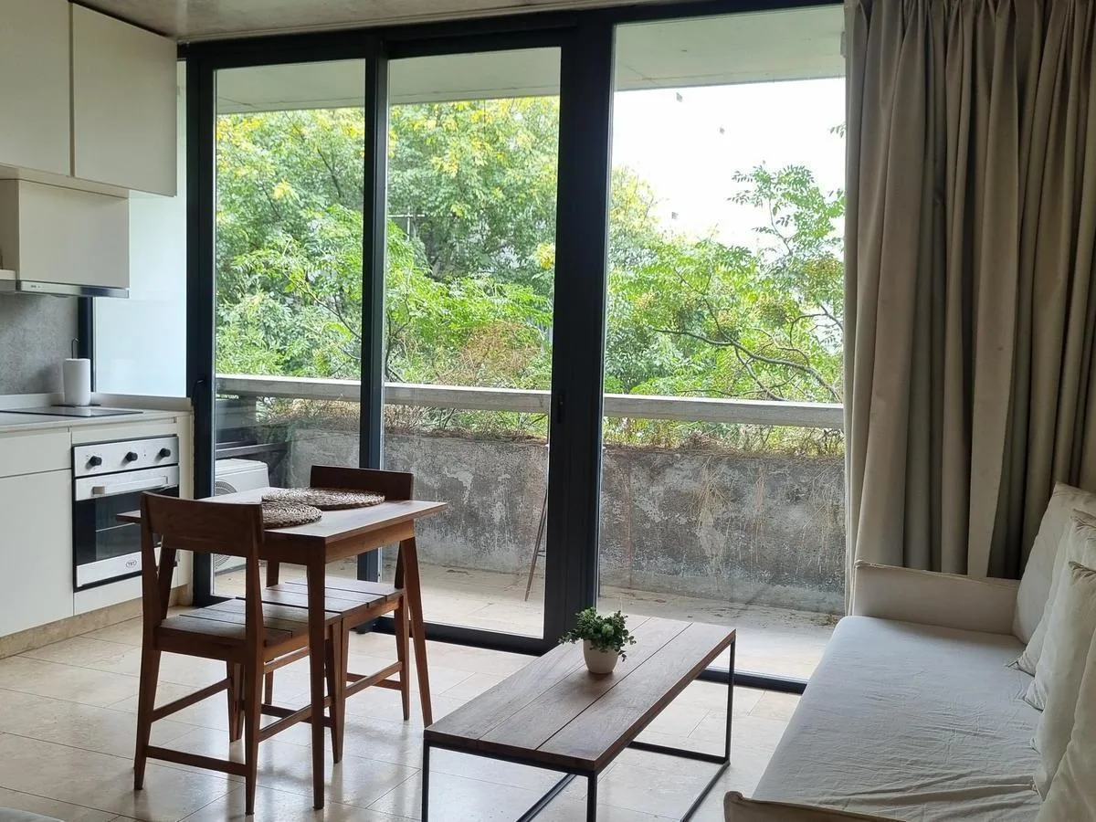 Studio with balcony and garden, Palermo Hollywood
