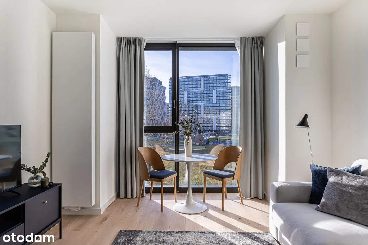 Studio apartment with air conditioning near Wilanowska Metro