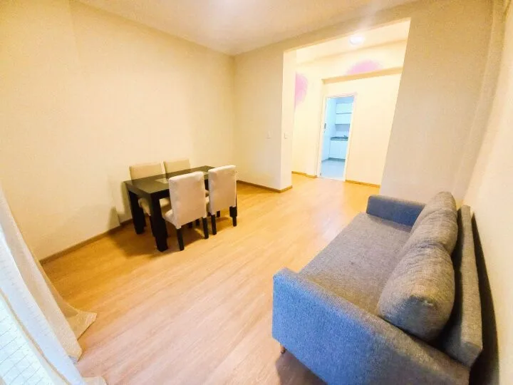 Ground floor with patio, furnished